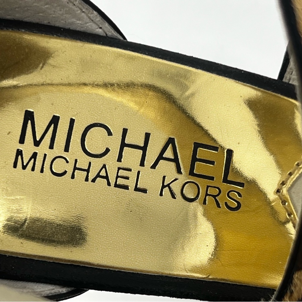 Michael Kors Animal Print Strappy Heels - Picture 8 of 10